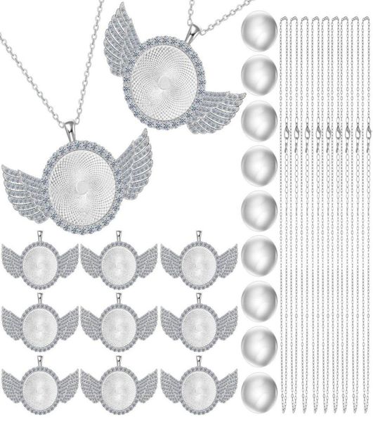 pendant necklaces rhinestone wing bezel trays and glass cabochons lobster cla amxdm8947357, Silver
pendant necklaces rhinestone wing bezel trays and glass cabochons lobster cla amxdm8947357, Silver