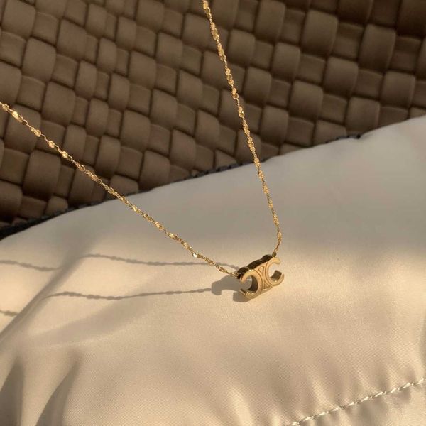 no need to remove 18k electroplating arc de triomphe necklace for bathing women's high-end light luxury the same steel lock bone chain, Silver
no need to remove 18k electroplating arc de triomphe necklace for bathing women's high-end light luxury the same steel lock bone chain, Silver