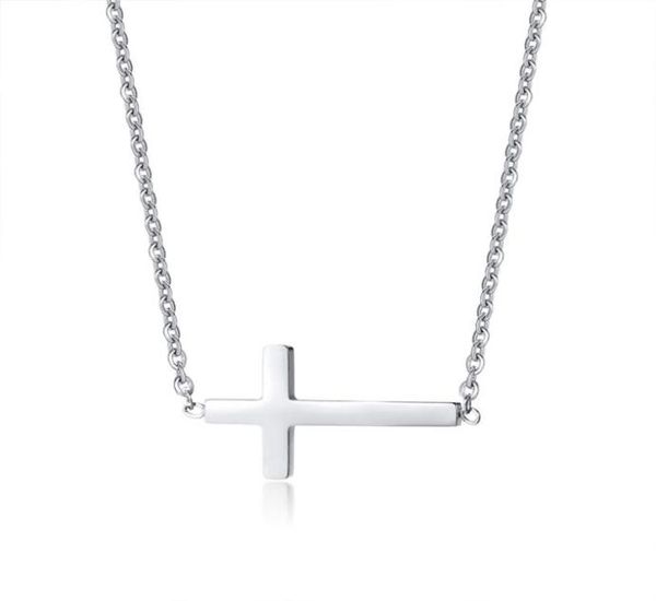 women stainless steel petite sideways horizontal cross pendant necklace6975476, Silver
women stainless steel petite sideways horizontal cross pendant necklace6975476, Silver