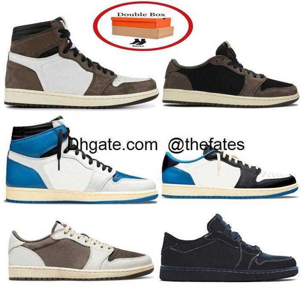 quality 1 ts suede 3m basketball shoes men women 1s ts fragment reverse mocha black phantom sports sneakers with box, White;red