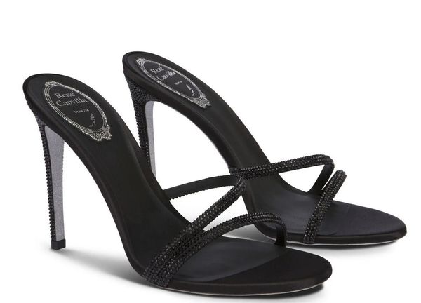 23s designer elegance rene irina sandals shoes women crystal strap mule lady slip on high heels slippers eu35-43 with box, Black
23s designer elegance rene irina sandals shoes women crystal strap mule lady slip on high heels slippers eu35-43 with box, Black