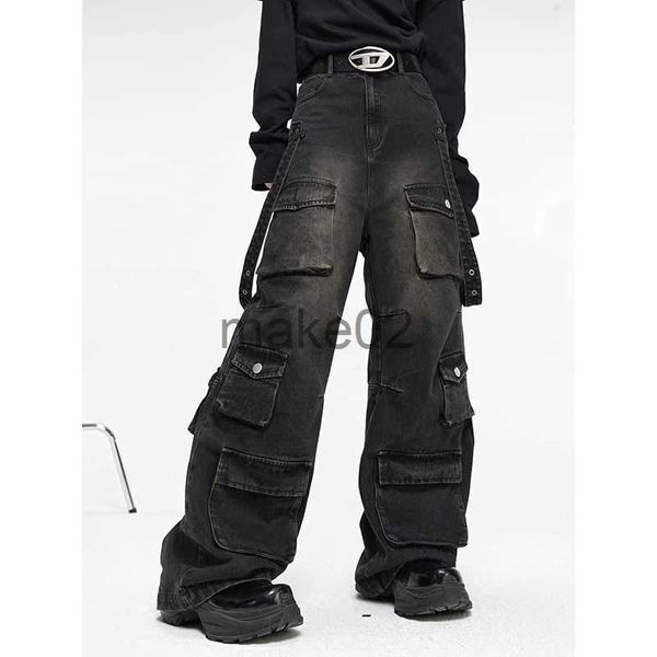 men's jeans multipocket american retro wideleg jeans loose street trend washed black jeans men's hiphop highwaisted straightleg pa, Blue
men's jeans multipocket american retro wideleg jeans loose street trend washed black jeans men's hiphop highwaisted straightleg pa, Blue