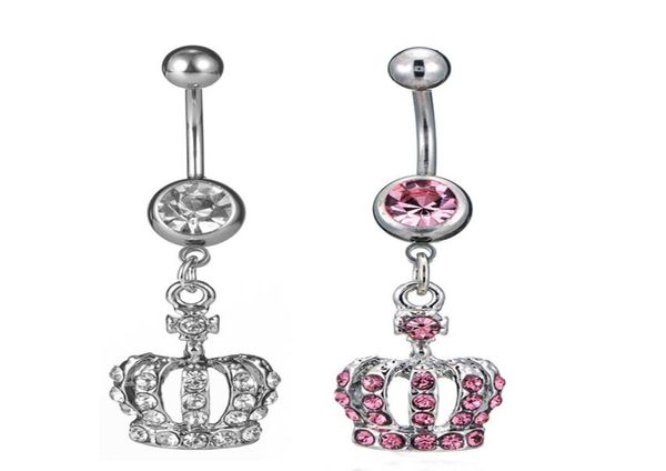 d0698 2 colors crown clear navel belly button ring piercing body jewlery 1611582183882, Silver
d0698 2 colors crown clear navel belly button ring piercing body jewlery 1611582183882, Silver