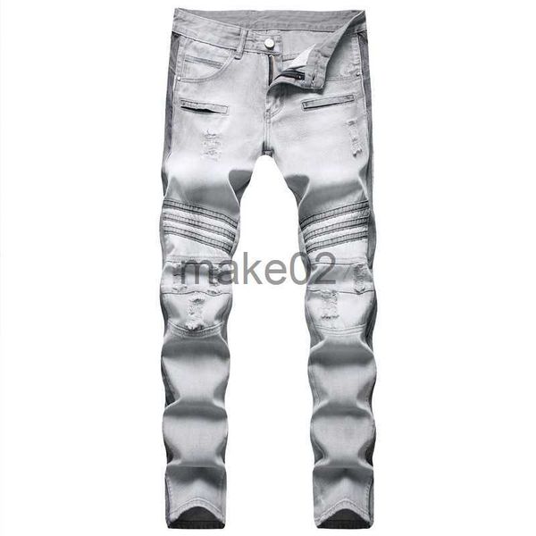 men's jeans mens trendy patchwork denim pantsslimfit ripped gray jeansstreet fashion jeansdaily casual jeans pants x0714, Blue
men's jeans mens trendy patchwork denim pantsslimfit ripped gray jeansstreet fashion jeansdaily casual jeans pants x0714, Blue