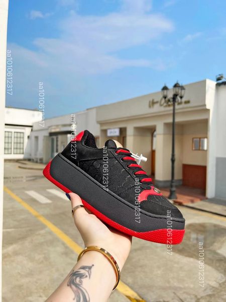 designer casual shoe screener sneakers high-quality a small shoes board men women sneaker classic blue pink crystal stripe low real leather, Black
