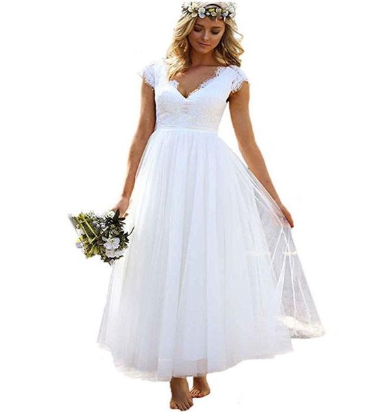 bohemian tulle ankle length boho white deep v neck beach wedding dress 2019 hollow a line summer lace bridal gowns cap sleeve6269544
bohemian tulle ankle length boho white deep v neck beach wedding dress 2019 hollow a line summer lace bridal gowns cap sleeve6269544