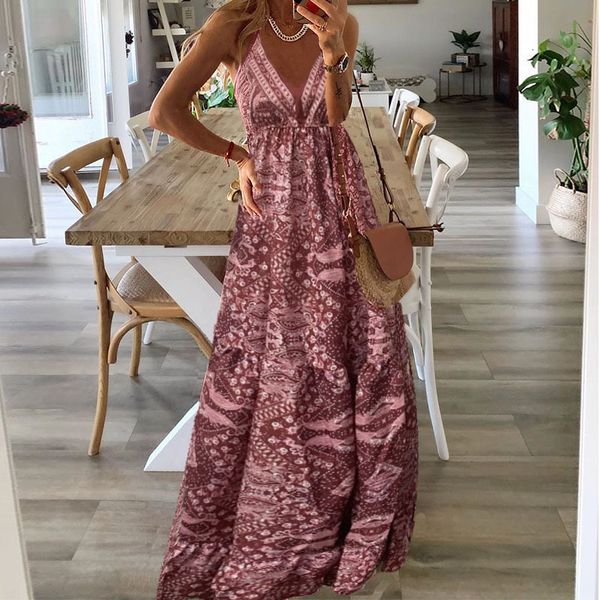 urban dresses bohemian dress women's long printed sleeveless a-line slip dresses female summer elegant fashion beach ladies clothes 230, White;black
urban dresses bohemian dress women's long printed sleeveless a-line slip dresses female summer elegant fashion beach ladies clothes 230, White;black