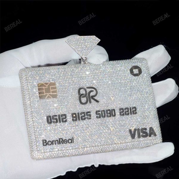 bereal jewelry custom pass testter vvs moissanite diamond white gold credit card 925 silver pendant 10k gold hip hop jewelry men
bereal jewelry custom pass testter vvs moissanite diamond white gold credit card 925 silver pendant 10k gold hip hop jewelry men