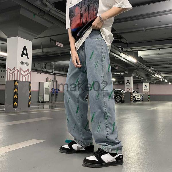 men's jeans 2022 new men's jeans fashion plus size printing wide leg straight pants y2k streetwear hip hop loose casual pants s3xl, Blue
men's jeans 2022 new men's jeans fashion plus size printing wide leg straight pants y2k streetwear hip hop loose casual pants s3xl, Blue