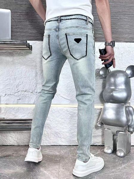 designer luxury men's jeans blue wash letter slim letter high street stretch jeans straight leg casual pants
designer luxury men's jeans blue wash letter slim letter high street stretch jeans straight leg casual pants