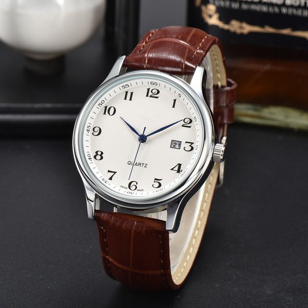 wristwatches for men 2023 new mens watches three stitches quartz watch luxury brand designer clock steel and leather belt fashion long montr, Slivery;brown
wristwatches for men 2023 new mens watches three stitches quartz watch luxury brand designer clock steel and leather belt fashion long montr, Slivery;brown