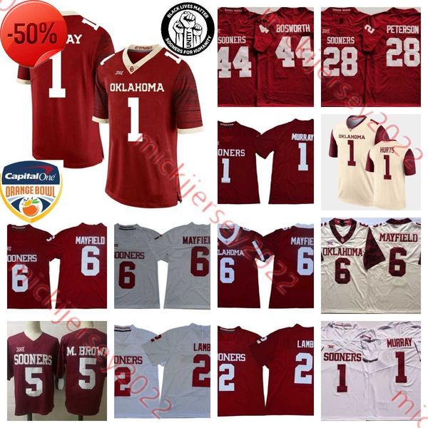 mens stitched oklahoma sooners college football jerseys 1 kyler murray baker mayfield jalen hurts ceedee lamb marquise brown adrian peterson, Black;red
mens stitched oklahoma sooners college football jerseys 1 kyler murray baker mayfield jalen hurts ceedee lamb marquise brown adrian peterson, Black;red