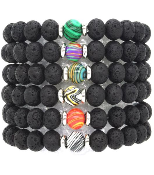 10 colors natural black lava stone beads elastic bracelet essential oil diffuser bracelet volcanic rock beaded hand strings8284820, Golden;silver
10 colors natural black lava stone beads elastic bracelet essential oil diffuser bracelet volcanic rock beaded hand strings8284820, Golden;silver