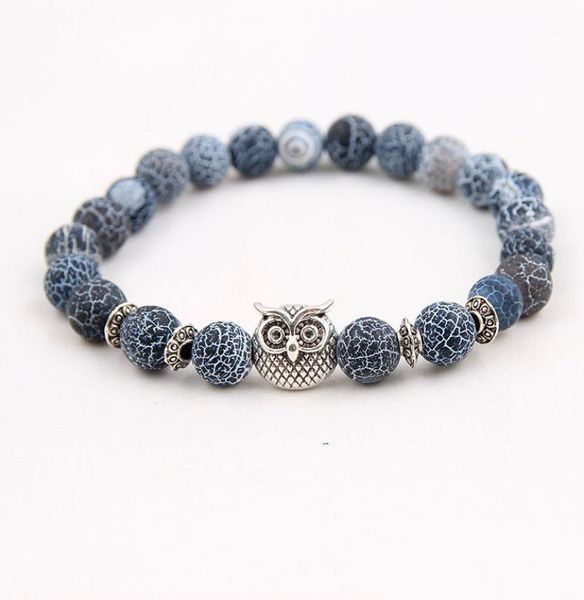 silver plated animal owl head bracelet with natural black lava rock stone energy men beaded bracelets for women3229491
silver plated animal owl head bracelet with natural black lava rock stone energy men beaded bracelets for women3229491
