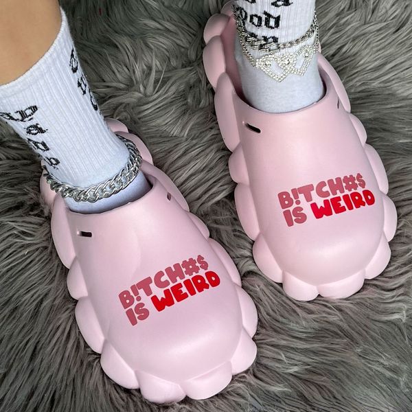 slippers letter print home platform slippers shoes for women summer beach bubble slides sandals outdoor non slip flip flops cloud slipper 23, Black
slippers letter print home platform slippers shoes for women summer beach bubble slides sandals outdoor non slip flip flops cloud slipper 23, Black