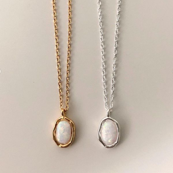 pendant necklaces vianrla 925 sterling silver oval shape opal necklace irregular women jewelry gift drop 230714
pendant necklaces vianrla 925 sterling silver oval shape opal necklace irregular women jewelry gift drop 230714