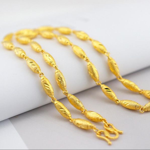 2019 new sand gold solid plated 24k gold car flower olive men039s necklace lasting does not fade9651835, Silver
2019 new sand gold solid plated 24k gold car flower olive men039s necklace lasting does not fade9651835, Silver