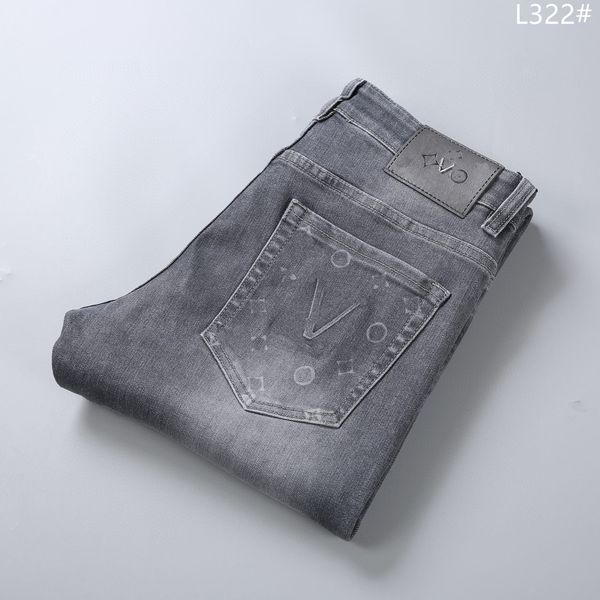 2023 men women designer pant emboss letters denim jeans zipper hems pocket letter spring summer casual pants gray 29-42, Blue
2023 men women designer pant emboss letters denim jeans zipper hems pocket letter spring summer casual pants gray 29-42, Blue
