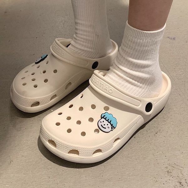 slippers cute women sandals hole shoes girl beach shoes soft eva couple slippers buckle accessories all-match shoes summer women slippers 23, Black
slippers cute women sandals hole shoes girl beach shoes soft eva couple slippers buckle accessories all-match shoes summer women slippers 23, Black