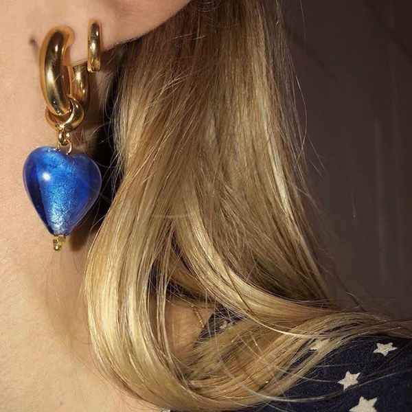 stud vintage round stainless steel hoop earrings for women punk coloured glaze heart pendant party gift jewelry 230714, Golden;silver
stud vintage round stainless steel hoop earrings for women punk coloured glaze heart pendant party gift jewelry 230714, Golden;silver