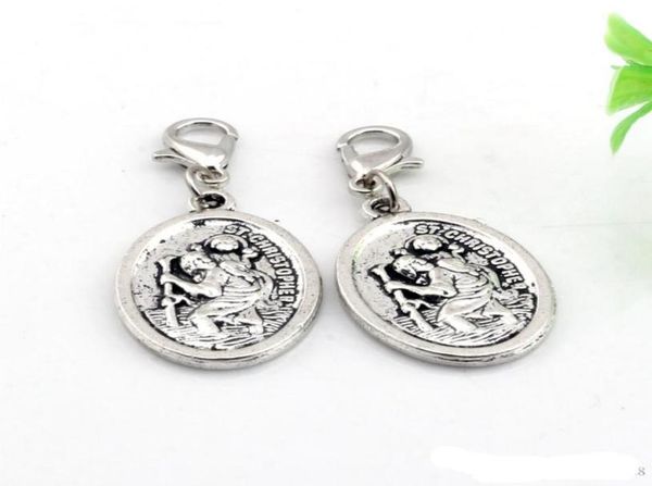 120pcs alloy st chriser floating lobster clasps charms pendants for jewelry making bracelet necklace diy accessories 165x 40m4212702, Bronze;silver
120pcs alloy st chriser floating lobster clasps charms pendants for jewelry making bracelet necklace diy accessories 165x 40m4212702, Bronze;silver