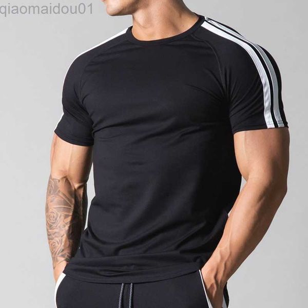 men's t-shirts 2021 new running cotton t shirt men gym fitness shirt bodybuilding pure color training short sleeve t-shirts male tees, White;black
men's t-shirts 2021 new running cotton t shirt men gym fitness shirt bodybuilding pure color training short sleeve t-shirts male tees, White;black