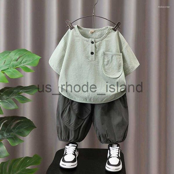 t-shirts clothing sets summer toddler children boys' baby outfits wear t-shirt shorts suits for kids boy clothes 2-9 t birthday x0714, Blue
t-shirts clothing sets summer toddler children boys' baby outfits wear t-shirt shorts suits for kids boy clothes 2-9 t birthday x0714, Blue