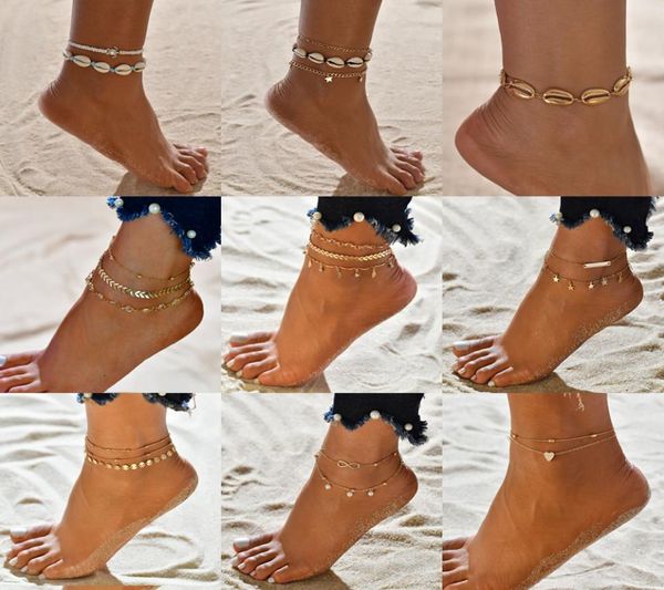 bohemian multilayer shell beads anklets for women vintage star starfish ankle bracelets on leg foot chain summer beach jewelry9990470, Golden;silver
bohemian multilayer shell beads anklets for women vintage star starfish ankle bracelets on leg foot chain summer beach jewelry9990470, Golden;silver