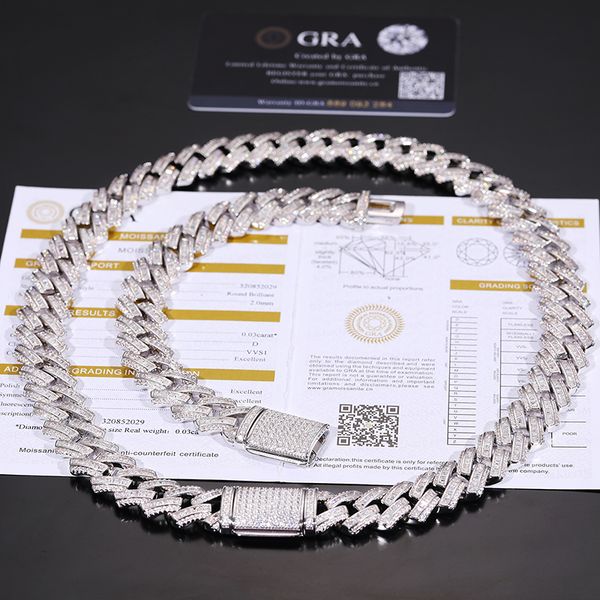 fashion iced out jewelry 14mm gold plated 925 sterling silver baguette vvs moissanite diamond cuban link chain necklace
fashion iced out jewelry 14mm gold plated 925 sterling silver baguette vvs moissanite diamond cuban link chain necklace