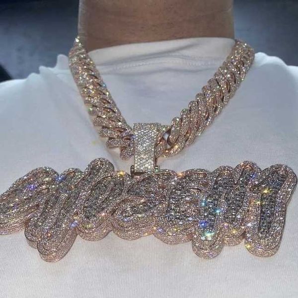 custom popular premium look moissanite hip hop jewelry cuban link chain vvs1 diamond iced out pendant, Silver
custom popular premium look moissanite hip hop jewelry cuban link chain vvs1 diamond iced out pendant, Silver