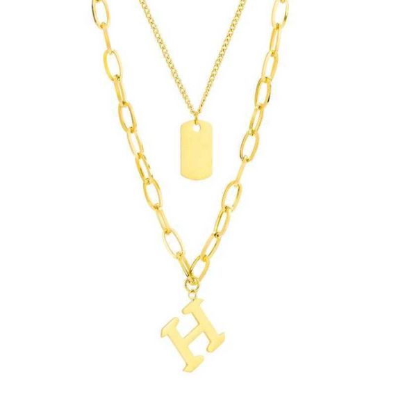 pendant necklaces fashion stainless steel letter h women necklace vintage kpop layered neck y2k jewelry sweater chain whole6880404, Silver
pendant necklaces fashion stainless steel letter h women necklace vintage kpop layered neck y2k jewelry sweater chain whole6880404, Silver