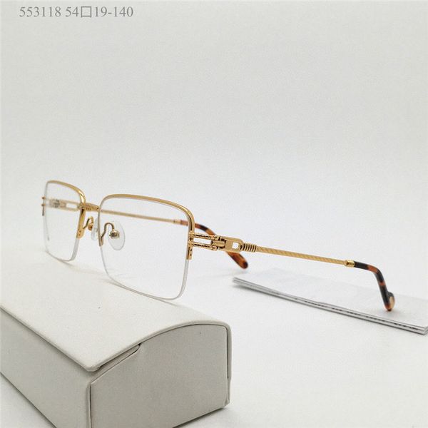 new fashion design optical eyewear 553118 square metal half frame rimless lens simple and business style versatile decorative glasses, Black
new fashion design optical eyewear 553118 square metal half frame rimless lens simple and business style versatile decorative glasses, Black