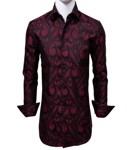 fast silk men039s long sleeve shirts jacquard woven red black paisley slim shirts for dress party wedding quality exqu2987108, White;black
fast silk men039s long sleeve shirts jacquard woven red black paisley slim shirts for dress party wedding quality exqu2987108, White;black