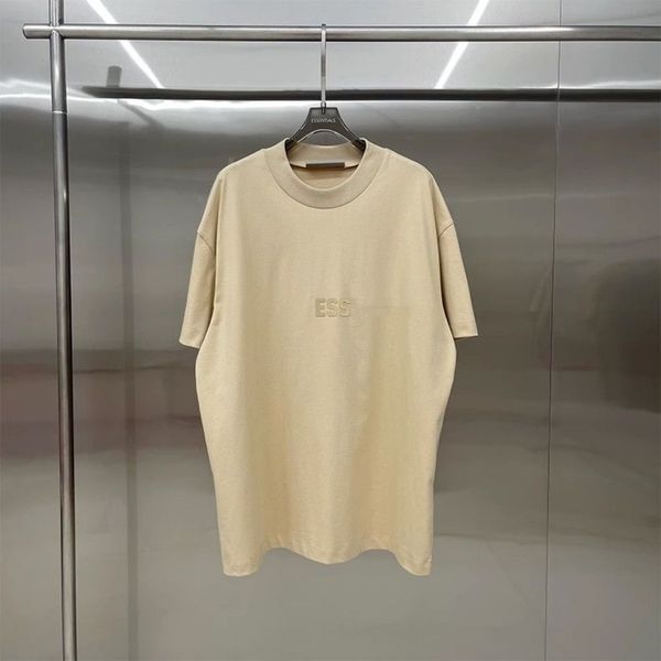 new fashion brand morandi color men's and women's ess short-sleeved summer casual loose ess letter printing short-sleeved t-shirt, White;black
new fashion brand morandi color men's and women's ess short-sleeved summer casual loose ess letter printing short-sleeved t-shirt, White;black