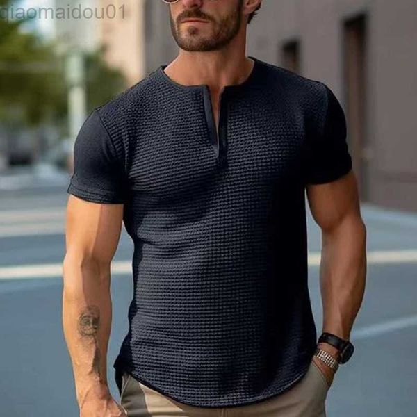 men's t-shirts vintage waffed knitting pure color t shirt men sports fitness casual summer short sleeve v neck elastic slim pullover m, White;black
men's t-shirts vintage waffed knitting pure color t shirt men sports fitness casual summer short sleeve v neck elastic slim pullover m, White;black