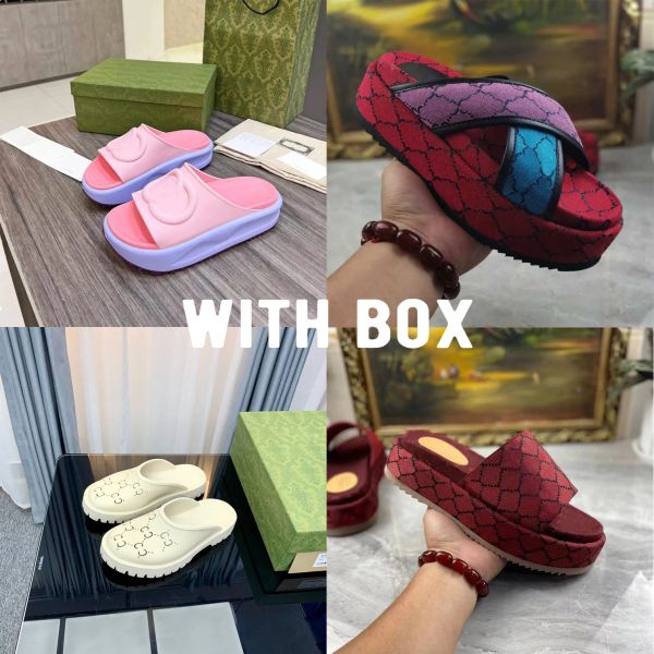 luxury designer thick sole men and women slide wedge sport style rainbow summer women slide platform embroidered print canvas sandals ru rmw, Black
luxury designer thick sole men and women slide wedge sport style rainbow summer women slide platform embroidered print canvas sandals ru rmw, Black