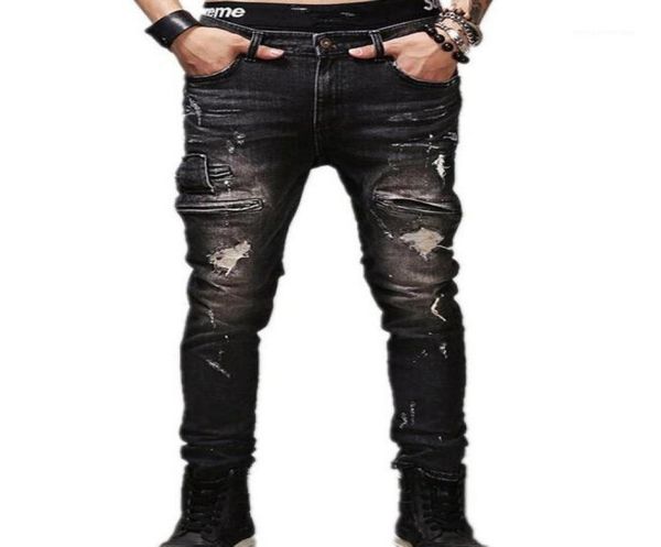 jeans male new fashion robins hole jeans pants men trousers straight pants designer 743133, Blue
jeans male new fashion robins hole jeans pants men trousers straight pants designer 743133, Blue