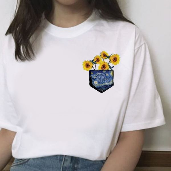 women's t shirt sunflower printed tshirt van gogh art t shirts fashion women tee harajuku t shirts female clothes camiseta feminina 23, White
women's t shirt sunflower printed tshirt van gogh art t shirts fashion women tee harajuku t shirts female clothes camiseta feminina 23, White