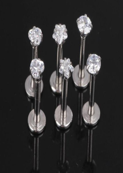 12x8x3mm 16g silver internally threaded prong gem labret lip piercing zircon labret ring tragus earring5567967, Black
12x8x3mm 16g silver internally threaded prong gem labret lip piercing zircon labret ring tragus earring5567967, Black