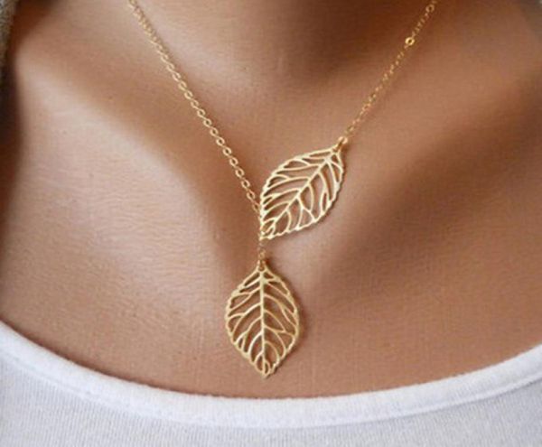 simple european new fashion vintage punk gold hollow two leaf leaves pendant necklace clavicle chain charm jewelry women yd00562398440, Silver
simple european new fashion vintage punk gold hollow two leaf leaves pendant necklace clavicle chain charm jewelry women yd00562398440, Silver