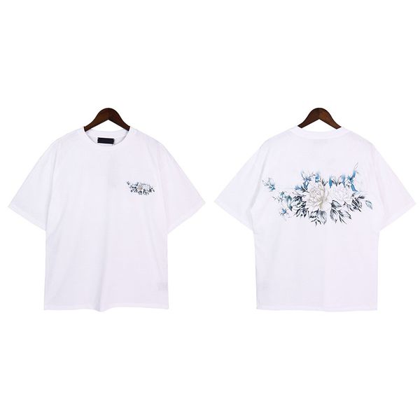 floral print t-shirt ami summer new menswear cotton breathable casual menswear designer short sleeves, White;black
floral print t-shirt ami summer new menswear cotton breathable casual menswear designer short sleeves, White;black