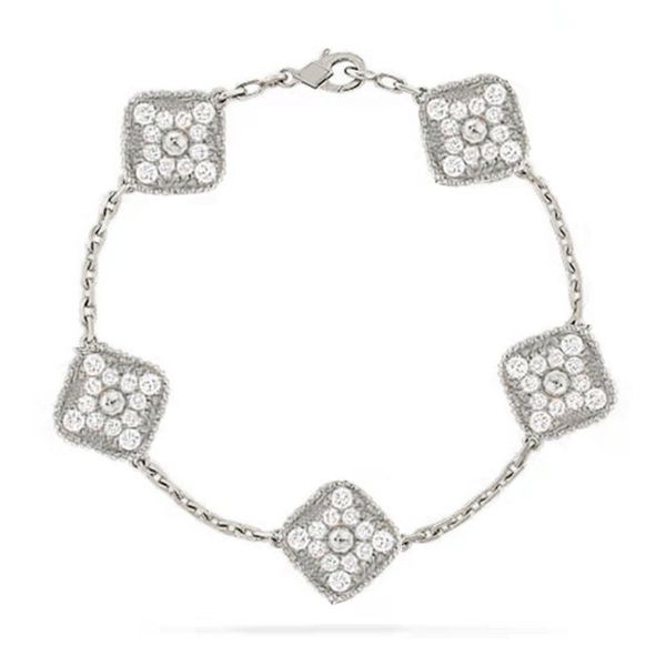 diamond brcelet four cleef clover five flower chain link bracelets for women crystal jewelry women fashion flower cuff bangle luxury designe, Black
diamond brcelet four cleef clover five flower chain link bracelets for women crystal jewelry women fashion flower cuff bangle luxury designe, Black