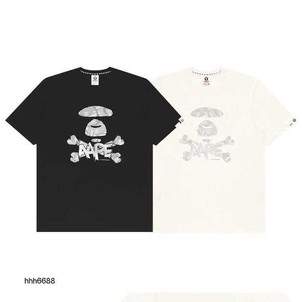 2023 men's and women's fashion t-shirts trend brand ape double yarn head short sleeve cross bone camo loose drop shoulder sleeve c, White;black
2023 men's and women's fashion t-shirts trend brand ape double yarn head short sleeve cross bone camo loose drop shoulder sleeve c, White;black