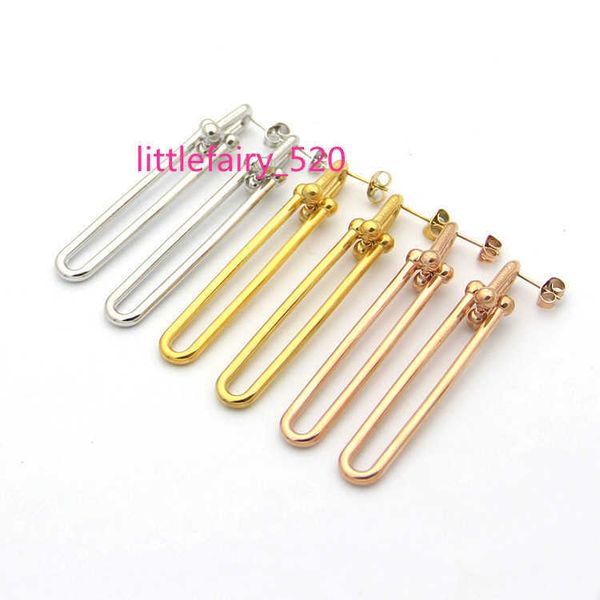 stud womens u-shaped earrings two section long ear studs designer jewelry studs gold/silvery/rose full brand as wedding christmas gift, Golden;silver
stud womens u-shaped earrings two section long ear studs designer jewelry studs gold/silvery/rose full brand as wedding christmas gift, Golden;silver