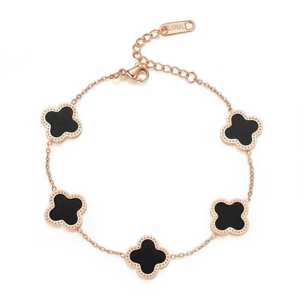 korean clover five leaf flower bracelet accessories factory simple student gift, Golden;silver
korean clover five leaf flower bracelet accessories factory simple student gift, Golden;silver