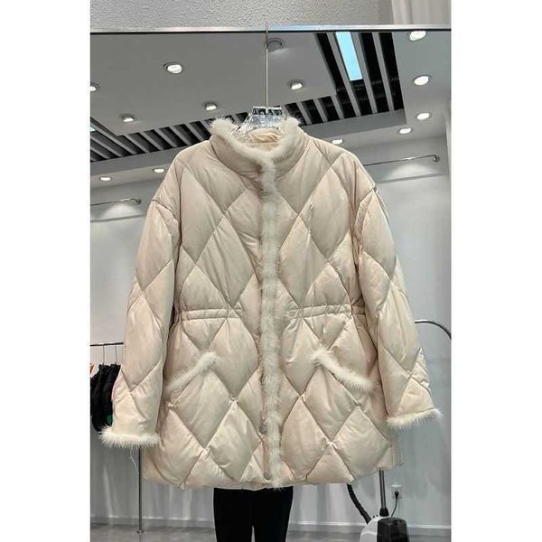 autumn and winter women stand collar mink hair splicing short down jacket, white duck down small fashion coat, small fragrant wind winter co, Black
autumn and winter women stand collar mink hair splicing short down jacket, white duck down small fashion coat, small fragrant wind winter co, Black