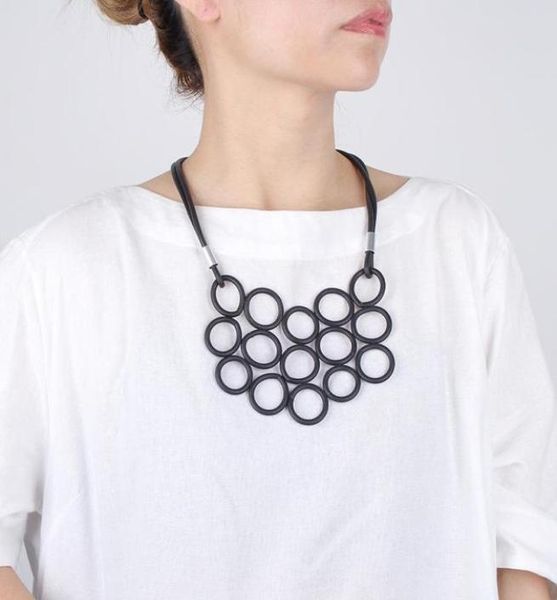chokers jid punk multiple circles neck pendant jewelry unusual women black chain necklace statement rubber collar clothes decor8962026, Golden;silver
chokers jid punk multiple circles neck pendant jewelry unusual women black chain necklace statement rubber collar clothes decor8962026, Golden;silver
