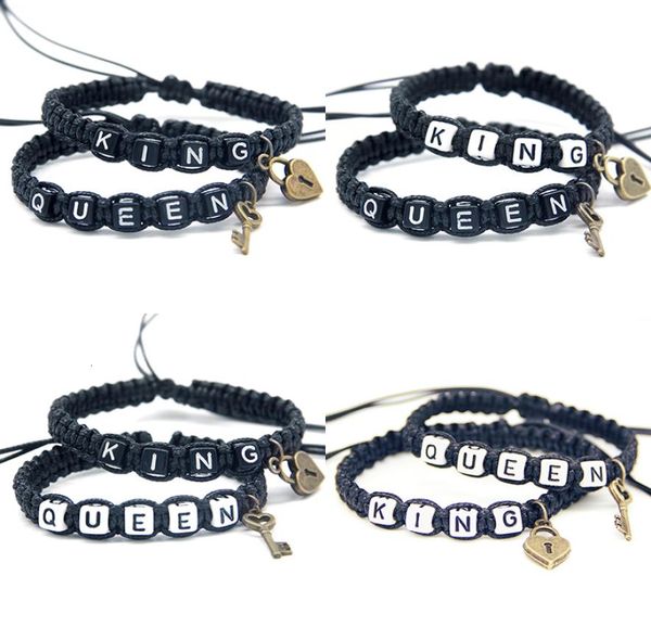 2pcspair couple bracelets cool black king and queen with key lock rope chains lovers gifts handmade charm bracelets accessories4927326, Golden;silver
2pcspair couple bracelets cool black king and queen with key lock rope chains lovers gifts handmade charm bracelets accessories4927326, Golden;silver