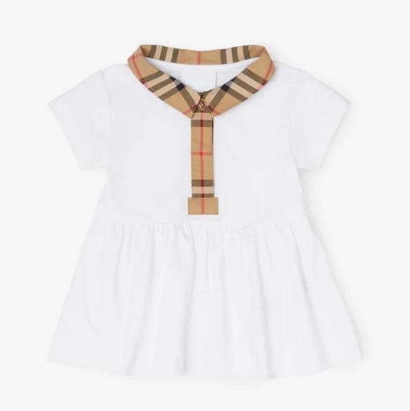 Baby Designer Baby Dress Girl Plaid Shirt Clothe Summer Childrens Short Sleeve Cotton Shirt Skirt Classic Plaid Lapel Imported Customized Fabrics, White
Baby Designer Baby Dress Girl Plaid Shirt Clothe Summer Childrens Short Sleeve Cotton Shirt Skirt Classic Plaid Lapel Imported Customized Fabrics, White