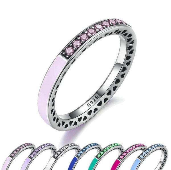 925 sterling silver radiant hearts light pink enamel clear cz finger ring women wedding jewelry 8780853
925 sterling silver radiant hearts light pink enamel clear cz finger ring women wedding jewelry 8780853